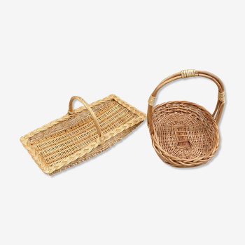 2 wicker presentation baskets