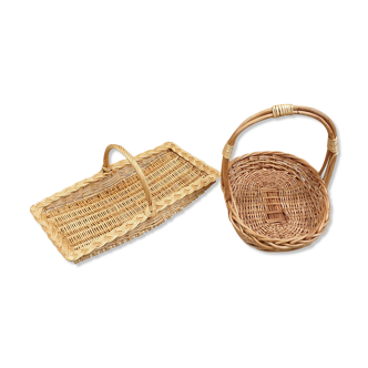 2 wicker presentation baskets