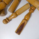 Old wooden bowling game