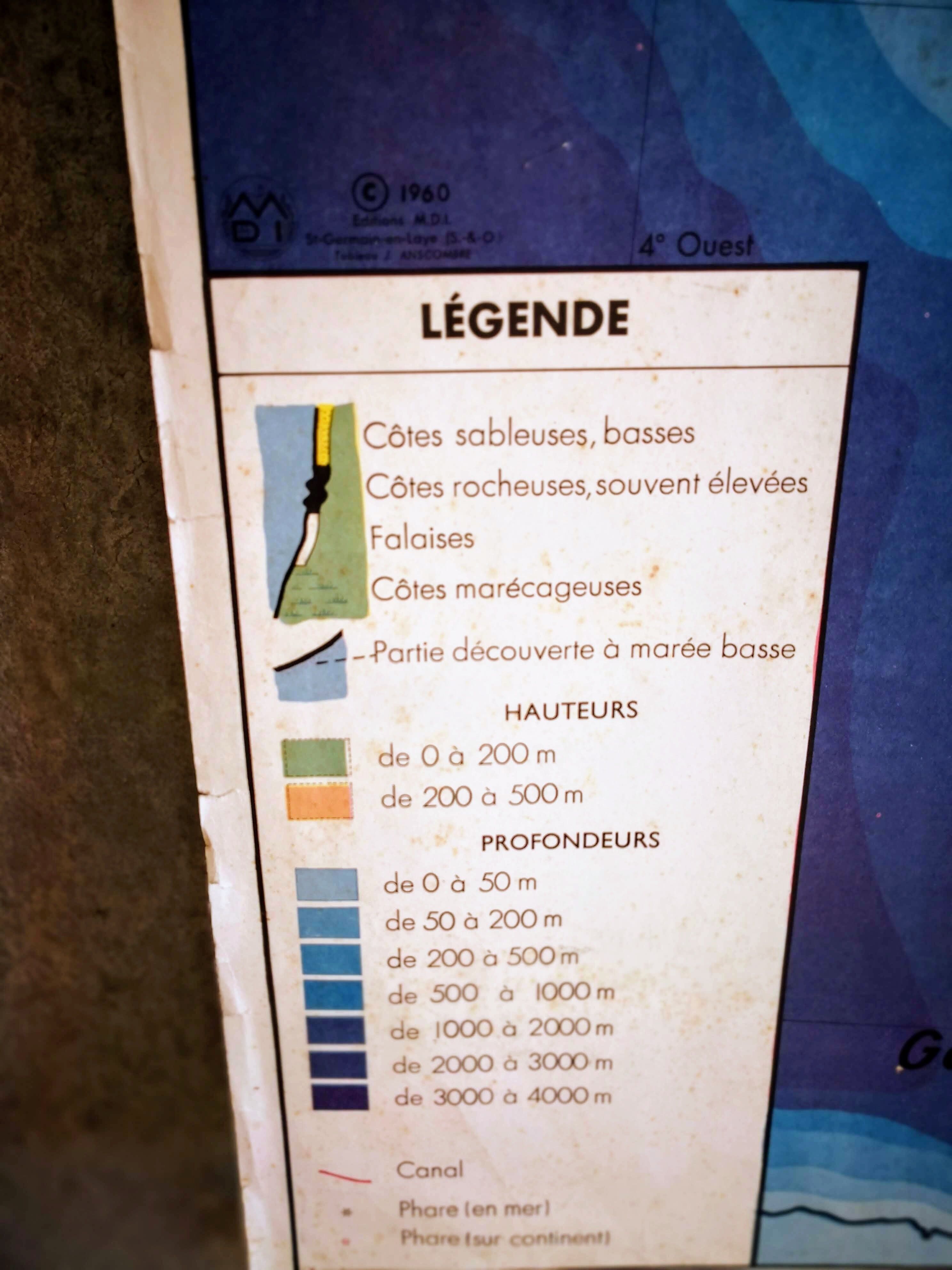 School climate of France map / atlantic