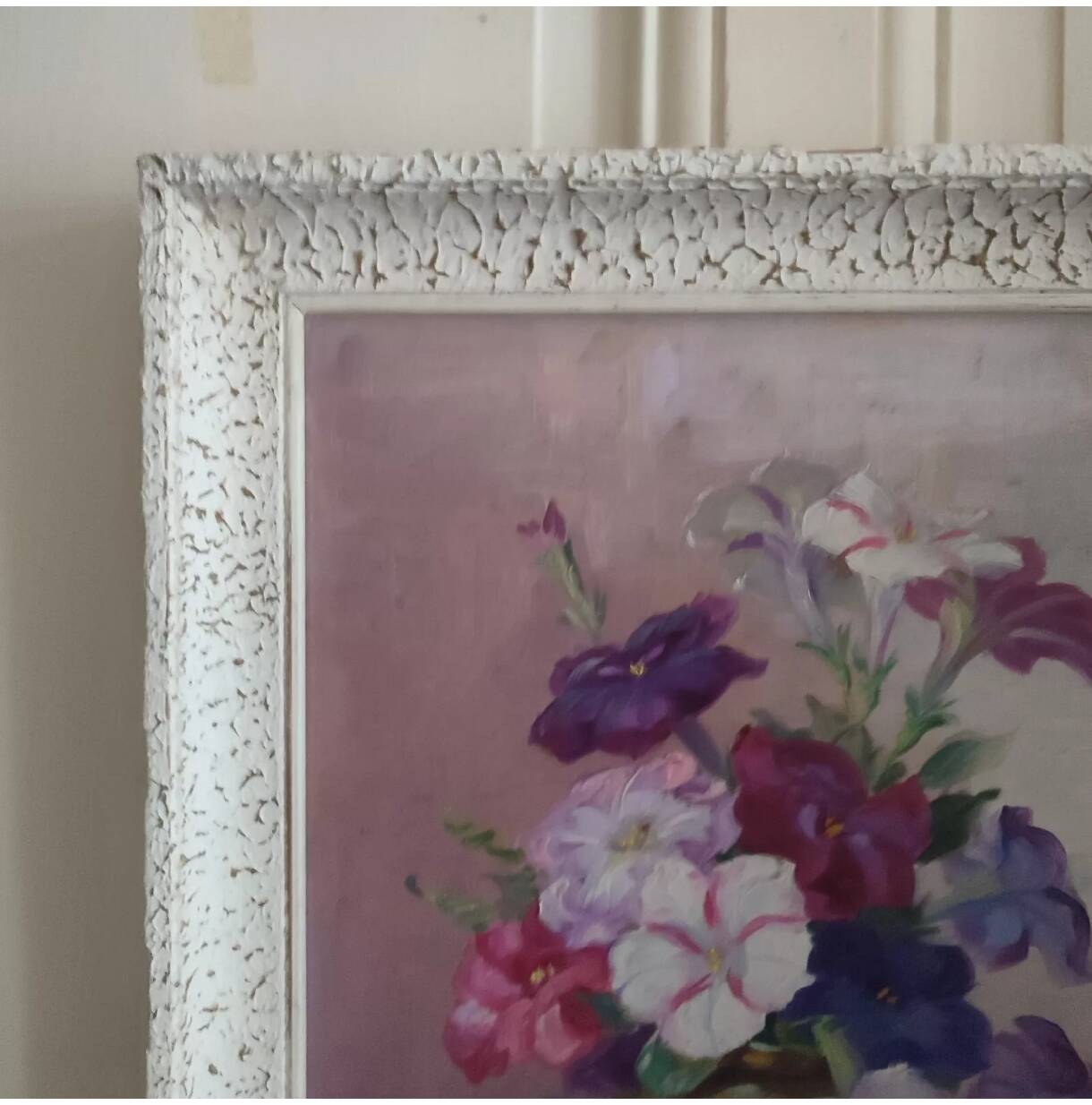 Reyne Marin DE PYERNE (20th century) Still life with bouquet of flowers oil on panel