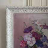 Reyne Marin DE PYERNE (20th century) Still life with bouquet of flowers oil on panel