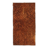 Tapis kilim en laine et coton turc vintage noué à la main marron 69x133