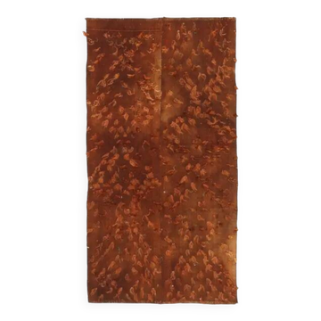 Tapis kilim en laine et coton turc vintage noué à la main marron 69x133