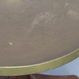 Antique Side Table with Brass top