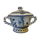 Mossy earthenware cream pot