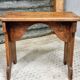Table d'appoint ancienne banc en merisier 19ème siècle