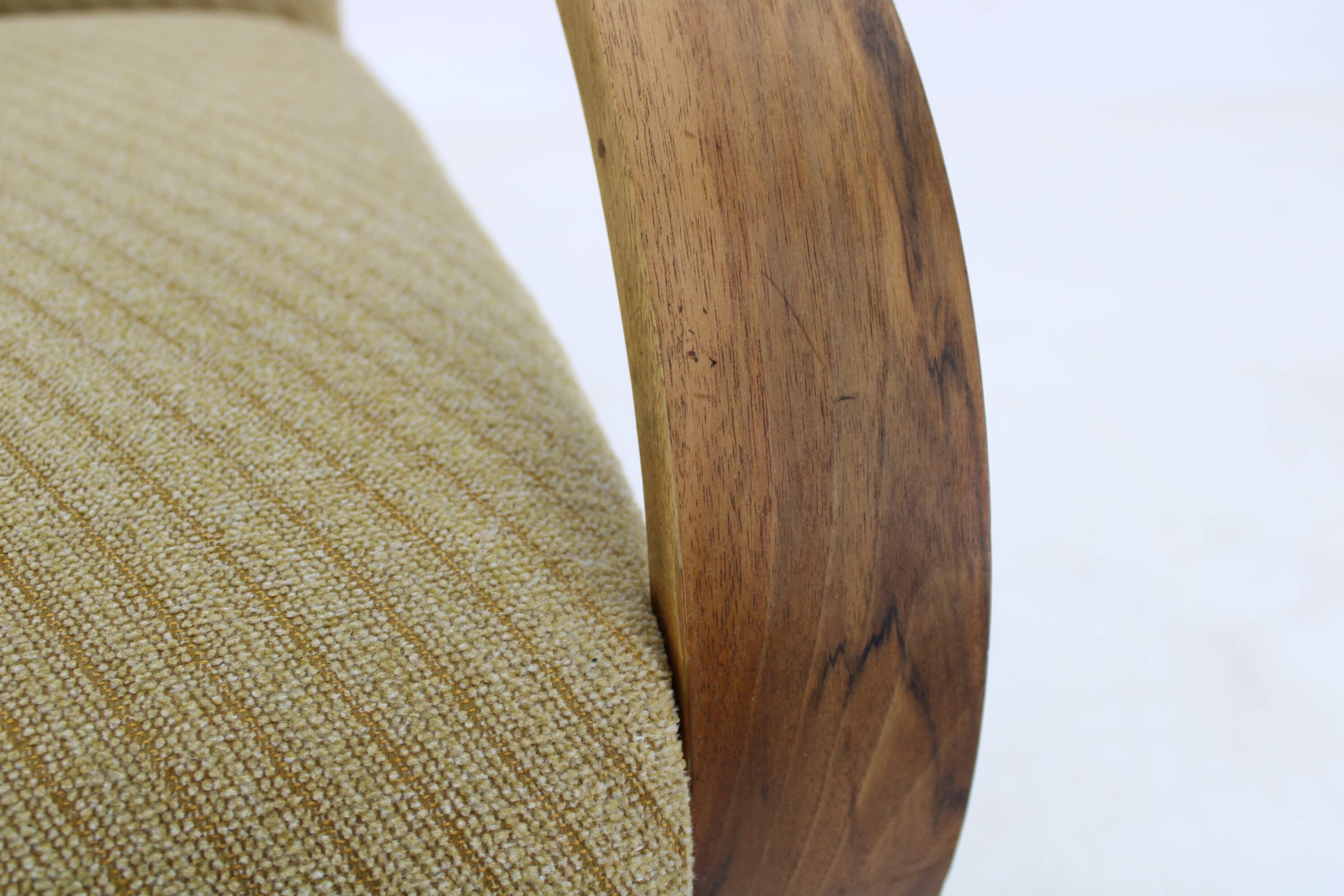 1930s Art Deco Armchair, Czechoslovakia