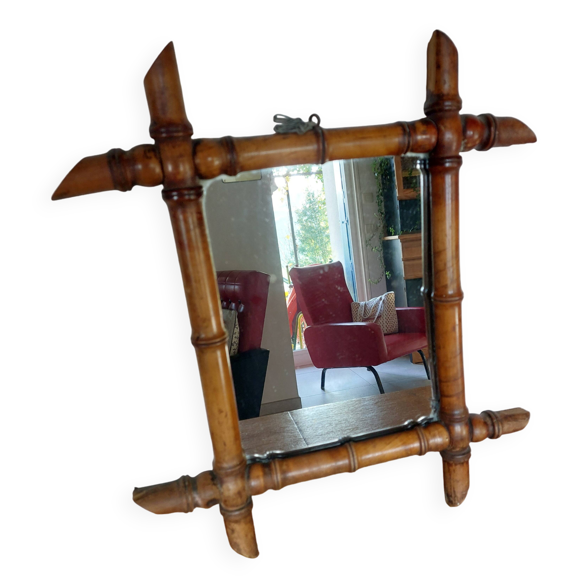 small bamboo mirror, 44 by 39