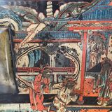 Ancient chinese chest with 2 doors