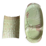 Barbotine asparagus dish and drainer