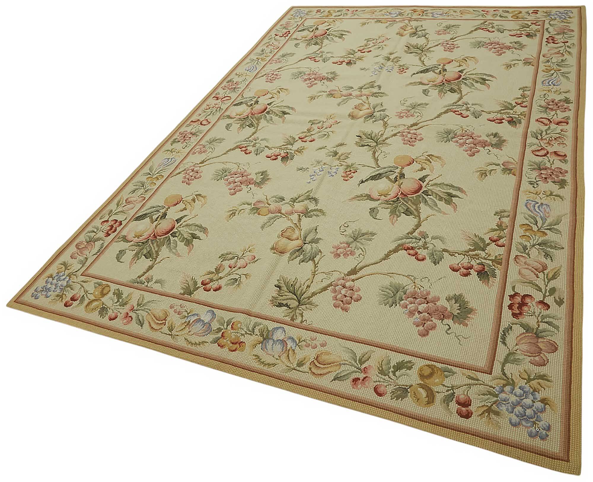 Handmade Vintage Flatweave Needlepoint Kilim 185 cm x 280 cm