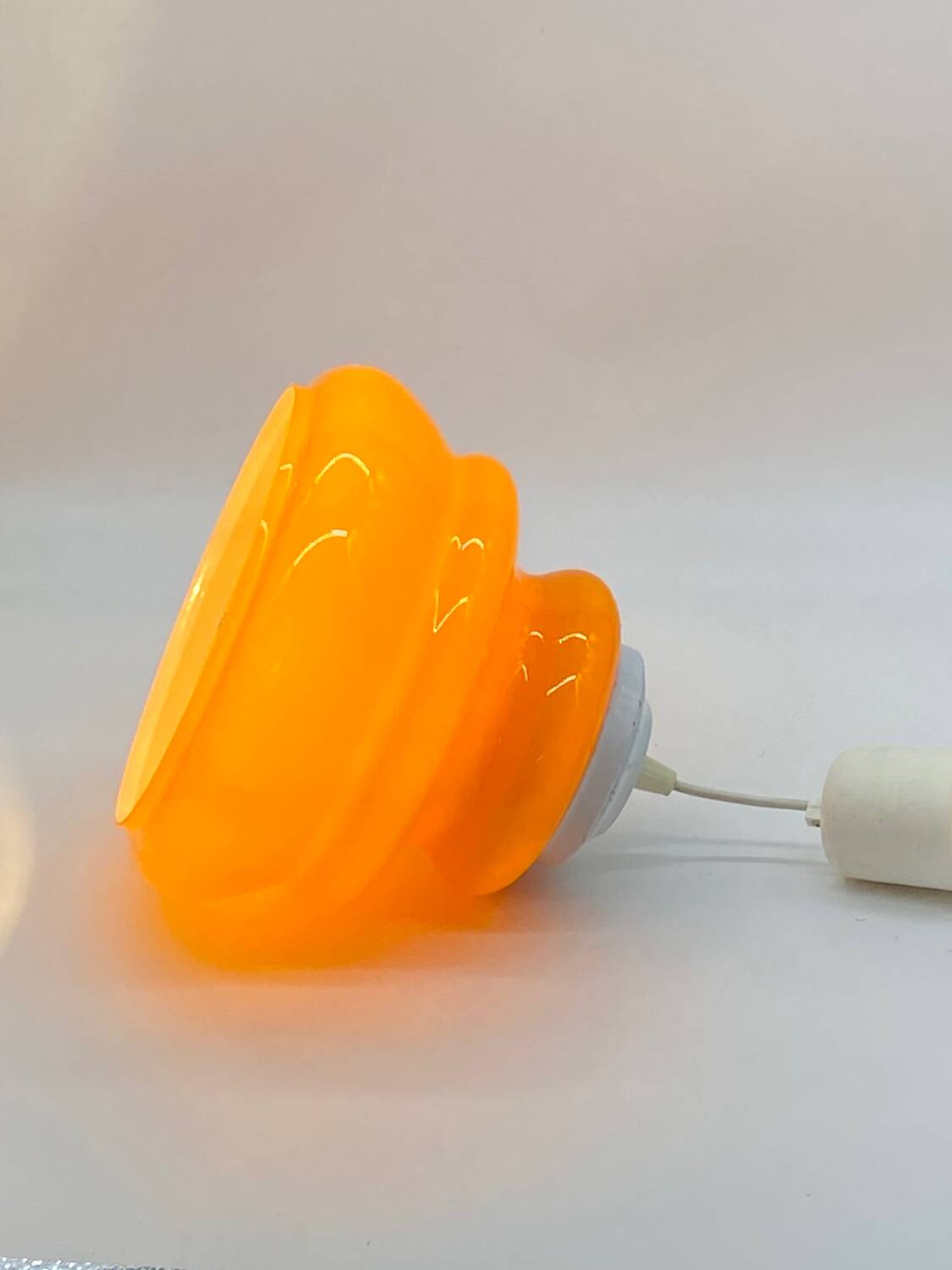 Vintage orange opal / opaline lamp / pendant 🧡🧡