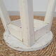 Vintage white farm stool