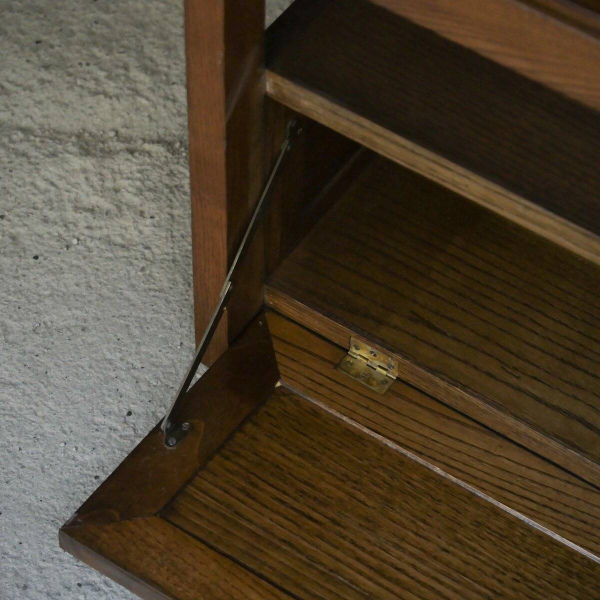 Low wooden cabinet with tray, 1965