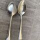 6 spoons in silver metal Hamfa 90 has antique shell pattern