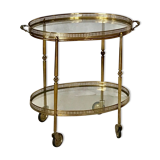 Serving table brass twentieth neoclassical