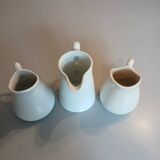 3 small antique porcelain pitchers/milk pots