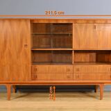 Scandinavian Sideboard in Blond Teak – 1970