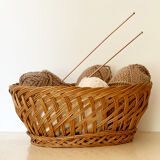 Vintage wicker basket