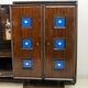 Guglielmo Ulrich Rare meuble bar en noyer italien moderne du milieu du siècle, années 1940