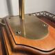 Empire style bedside lamp, wood and brass
