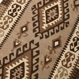 4x6 Kilim Vintage Oushak Area Kilim Rug, 103x192 Cm