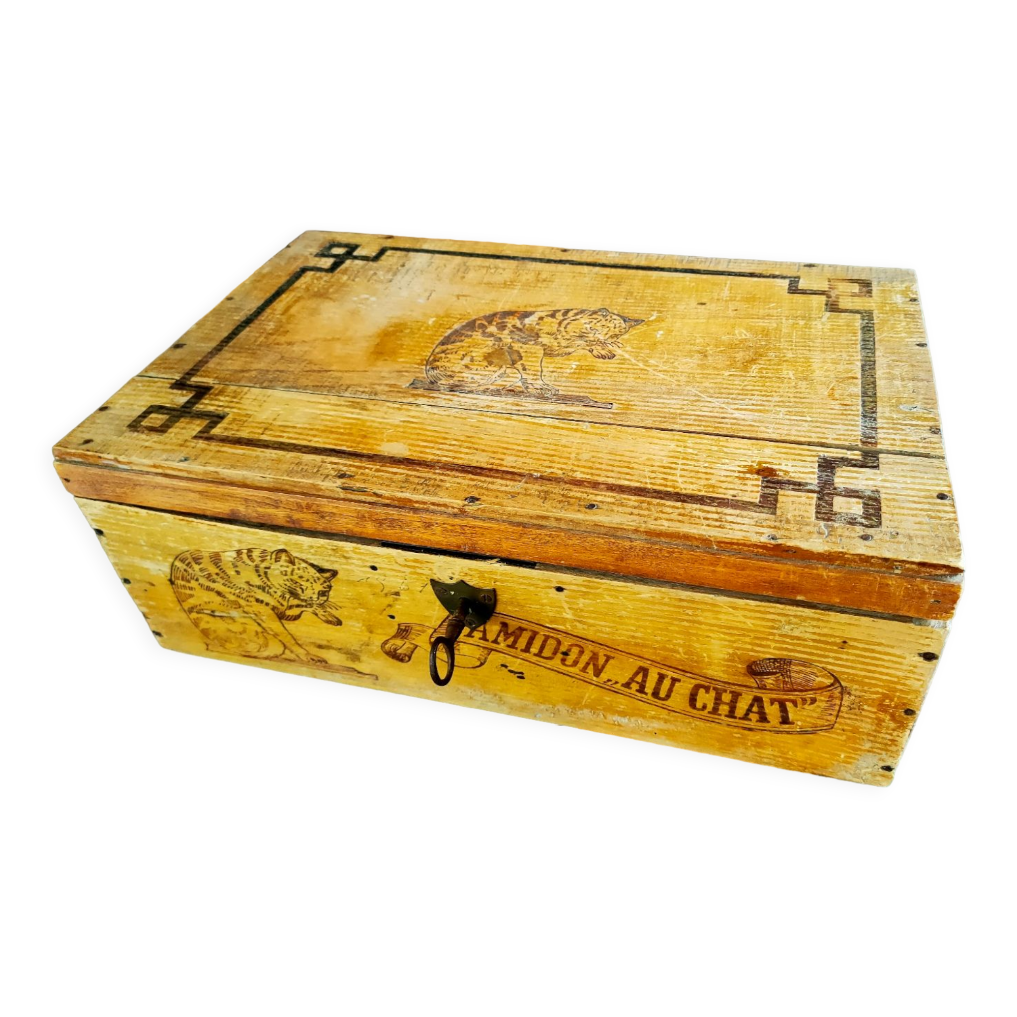 Wooden box Amidon au chat Hoffmann