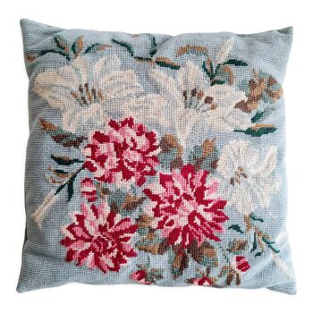 Coussin vintage fleuri