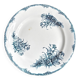 Plat rond Léon Graves en terre de fer bleue, service "Oeillets"
