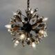 Atomic chandelier by Vereinigte Werkstätten München, 1950s, Germany