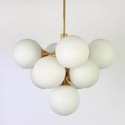 Atomic Lustre in Brass by Kaiser, Germany, 1960s