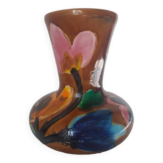 Vallauris ceramic vase signed Ricard
