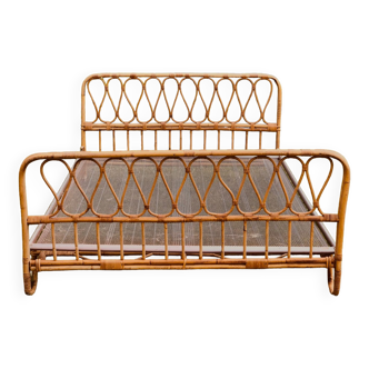 Bamboo bed 60s