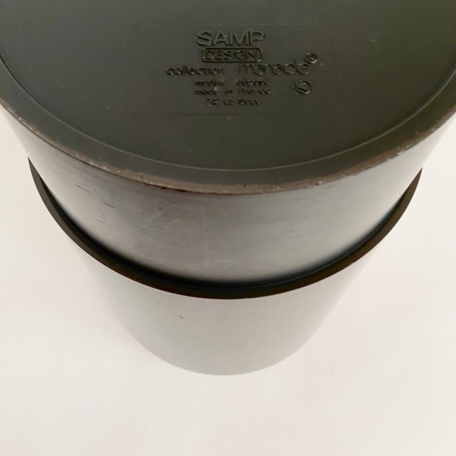 Vintage Samp Manade trash can 70s