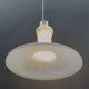 White glass pendant lamp 1980s