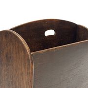Art Deco Oak Newspaper Rack Magazine Rack 1950s design
