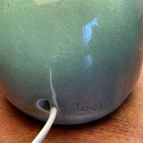 Sandstone lamp with dragonfly decoration signed