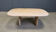 Table basse en travertin italien vintage, années 1970