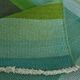 7x9 Shades Of Green Vintage Kilim Rug, 213x281Cm
