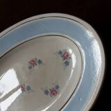 Set of 2 butter dishes, S A, opaque porcelain, Normandy