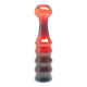 Giraffe vase, postmodernism, glass, design by K. Krawczyk, Huta Sudety, Poland, 1970s