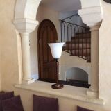 Lamp mazda mahogany, art deco 1950