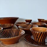 Grand vintage Sarreguemines Domino service – 19 pieces – French design