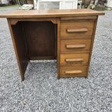 Oak children's desk with drawers