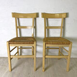 Pair of mulched farm chairs