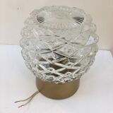 Molded glass wall lamp