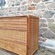 Commode rotin et bambou vintage