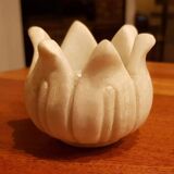 Marble "lotus" tea light candle holder