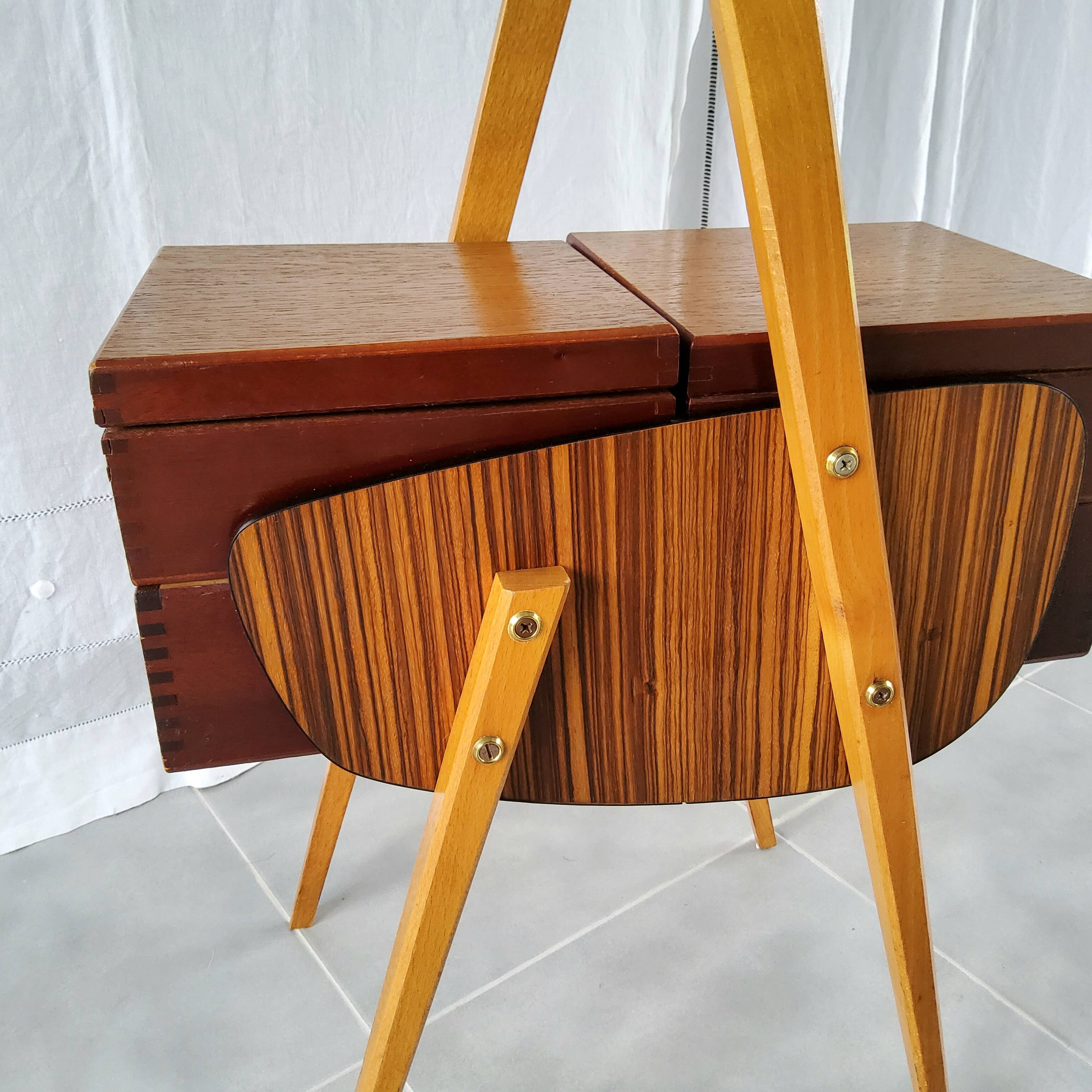 Scandinavian sewing box 50s/60s